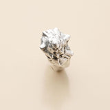 Silver 3D Shell Ring