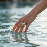 Silver 3D Shell Ring