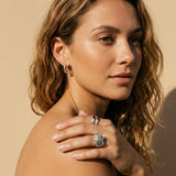 Silver 3D Shell Ring