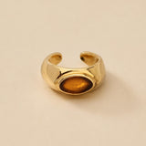 Gold Enamel Ear Cuff
