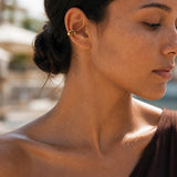 Gold Enamel Ear Cuff