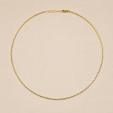 Gold Stainless Steel Collar Necklace, Diamond Cut Minimal Chain, Rigid Choker