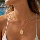 Gold Stainless Steel Collar Necklace, Diamond Cut Minimal Chain, Rigid Choker