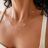 Gold Stainless Steel Collar Necklace, Diamond Cut Minimal Chain, Rigid Choker