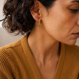 Gold Twisted Rope Hoop Earrings, Braided Hoop Earrings, Thin Gold Hoops
