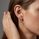 Gold Twisted Rope Hoop Earrings, Braided Hoop Earrings, Thin Gold Hoops