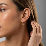 Gold Twisted Rope Hoop Earrings, Braided Hoop Earrings, Thin Gold Hoops
