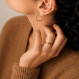Gold Twisted Rope Hoop Earrings, Braided Hoop Earrings, Thin Gold Hoops