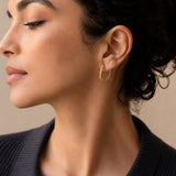 Gold Twisted Rope Hoop Earrings, Braided Hoop Earrings, Thin Gold Hoops