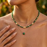 Green Jade Beaded Necklace