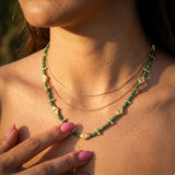 Green Jade Beaded Necklace