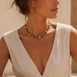 Green Jade Beaded Necklace