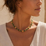 Green Jade Beaded Necklace