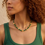 Green Jade Beaded Necklace