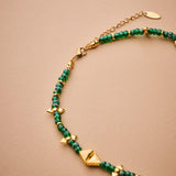 Green Jade Beaded Necklace