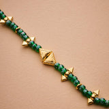 Green Jade Beaded Necklace