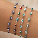 Silver Evil Eye Bracelet