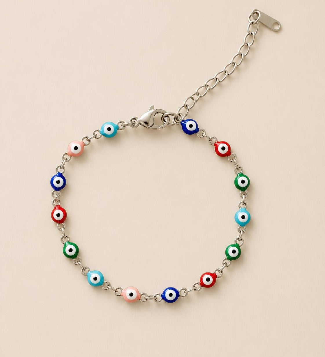 Silver Evil Eye Bracelet