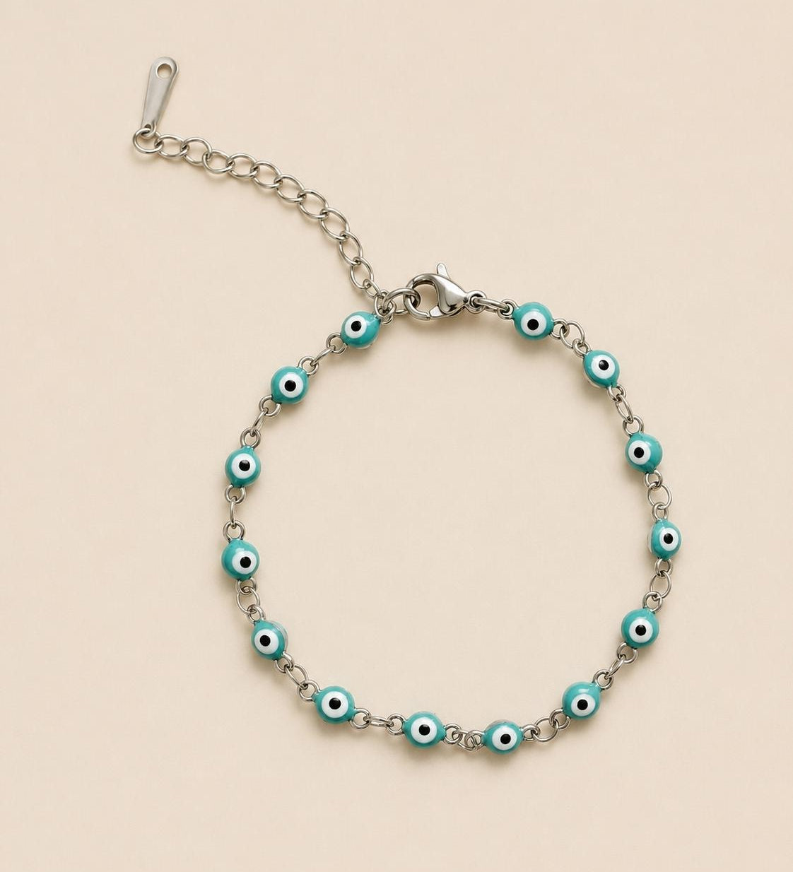 Silver Evil Eye Bracelet