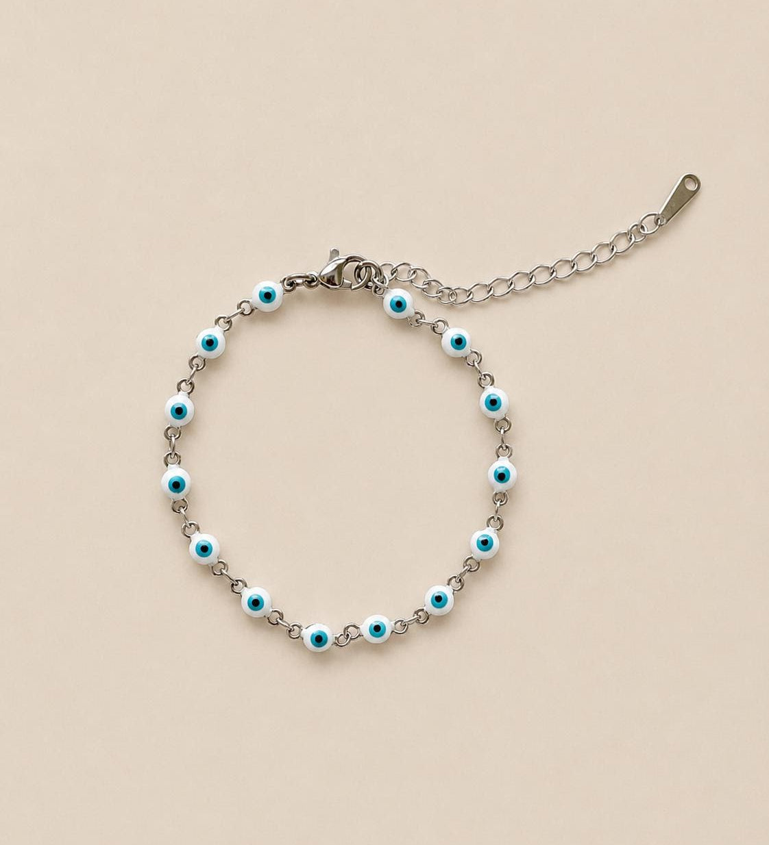 Silver Evil Eye Bracelet