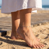 Wavy Snake Chain Anklet – Silver or Gold