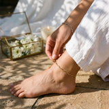 Wavy Snake Chain Anklet – Silver or Gold