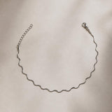 Wavy Snake Chain Anklet – Silver or Gold