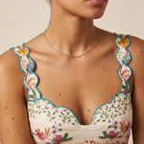 Two Tone Wavy Snake Chain Necklace