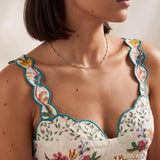 Two Tone Wavy Snake Chain Necklace