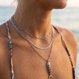 Colorful Fish Pendant Necklace with Ball Chain