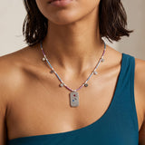 Miyuki Bead Necklace with Spiritual Sun Pendant