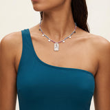 Miyuki Bead Necklace with Spiritual Sun Pendant