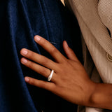 Silver Soft Asymmetric Bold Ring