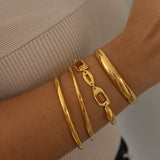 Geometric Enamel Bracelet