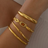 Geometric Enamel Bracelet