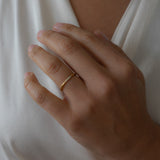 Gold Zircon Ring