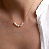 Gold Freshwater Pearl Necklace