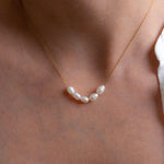 Gold Freshwater Pearl Necklace