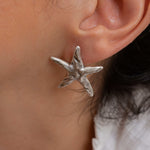 Silver STARFISH earrings