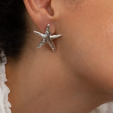Silver STARFISH earrings