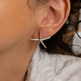Silver STARFISH earrings