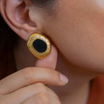 Gold Limpet Shell Stud Earrings
