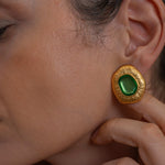 Gold Limpet Shell Stud Earrings