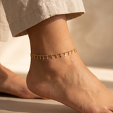 Gold Vertical Bar Chain Anklet