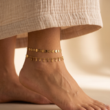 Gold Vertical Bar Chain Anklet