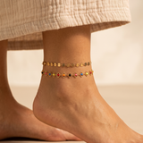 Gold Disc Chain Anklet