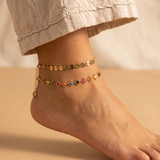 Gold Disc Chain Anklet