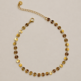 Gold Disc Chain Anklet