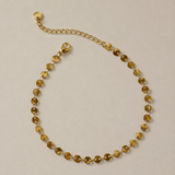 Gold Disc Chain Anklet