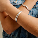 Silver Bold Irregular Shape Cuff